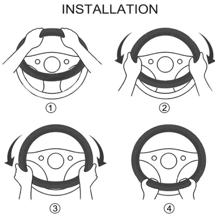 38cm Auto Lenkrad Winter Warme Kurze Plüsch Abdeckung – Bild 6