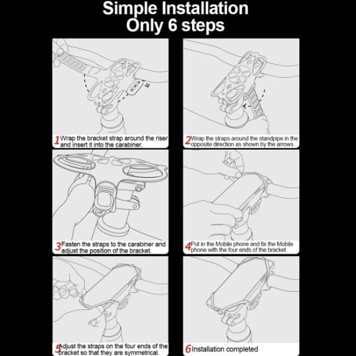 GUB P9 Fahrrad-Telefonhalter aus Silikon in Libellenform – Bild 11