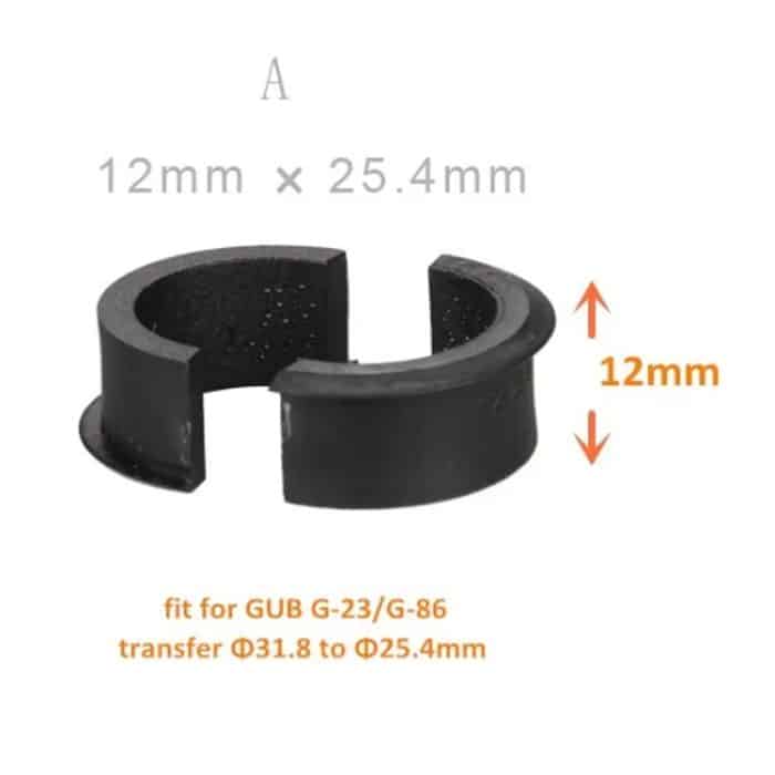 GUB Code Tischständer Lampenfassung Unterlegscheibe Handyhalterung Reduzierring Dichtung, A 12x25.4mm, B 12x22.2mm, C 9x22.2mm, D 9x25.4mm – Bild 5