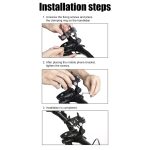 GUB PLUS21 Fahrrad Handyhalter Motorrad 360 Grad drehbare Halterung, PLUS21 – Bild 11