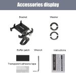 GUB PLUS21 Fahrrad Handyhalter Motorrad 360 Grad drehbare Halterung, PLUS21 – Bild 12