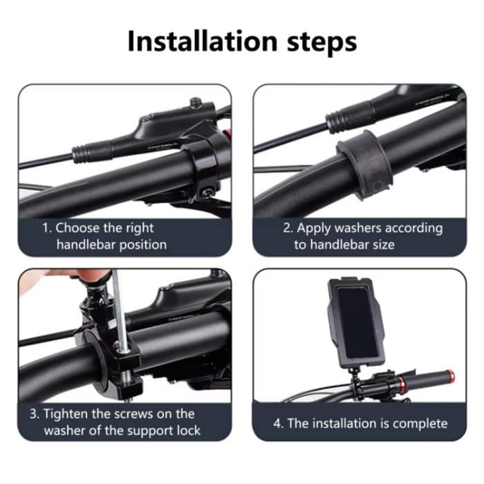 GUB PLUS17 Fahrrad-Handy-wasserdichte Taschenhalterung für Motorradlenker, regendichter Ständer, PLUS17 – Bild 11