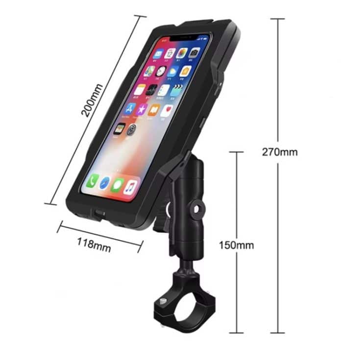 GUB PLUS17 Fahrrad-Handy-wasserdichte Taschenhalterung für Motorradlenker, regendichter Ständer, PLUS17 – Bild 12