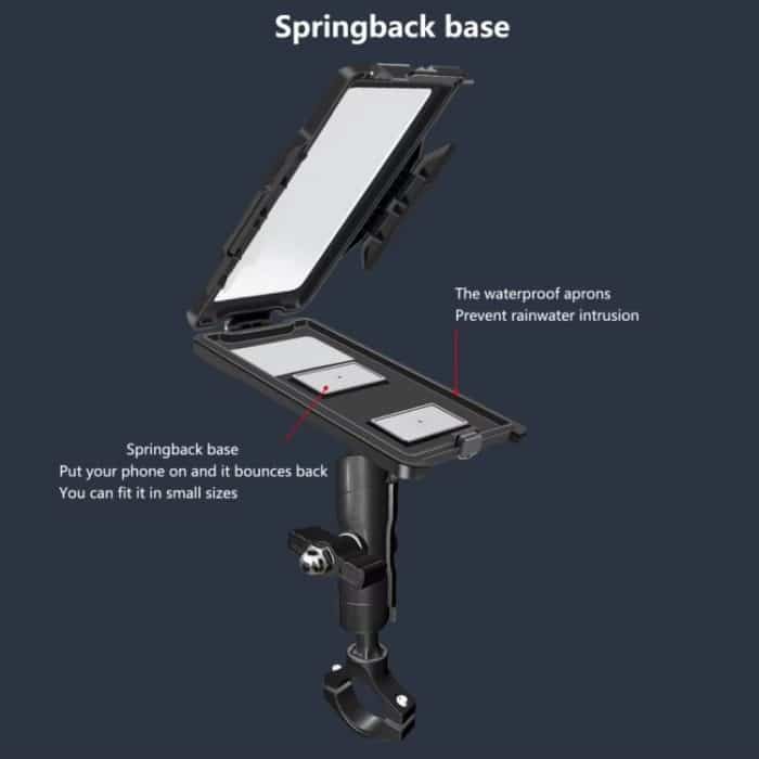 GUB PLUS17 Fahrrad-Handy-wasserdichte Taschenhalterung für Motorradlenker, regendichter Ständer, PLUS17 – Bild 4