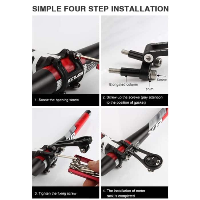 GUB G696 Fahrrad-Code-Tischhalterung aus Aluminium, verstellbare Verlängerungshalterung – Bild 9