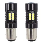 1pair Automotive High-power LED White Light Fog Lamp, 1157 BAY15D