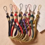 Geschnitzter, glückverheißender Wolken-Handy-Schlüsselanhänger, handgewebt, Anti-Verlust-Handgelenkband – Bild 2