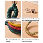 Geschnitzter, glückverheißender Wolken-Handy-Schlüsselanhänger, handgewebt, Anti-Verlust-Handgelenkband – Bild 3