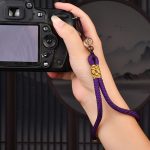 Geschnitzter, glückverheißender Wolken-Handy-Schlüsselanhänger, handgewebt, Anti-Verlust-Handgelenkband – Bild 4