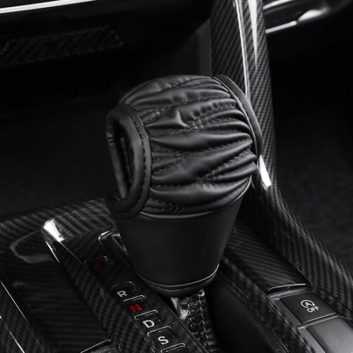 TBD0605607001.jpg Auto Universal Leder Getriebe Hülse Atmungsaktive Schalthebel Abdeckung, T Type Black, T Type Red With Black Line, T Type Yellow, Manual Gear Black, Manual Gear Red With Black Line, Manual Gear Yellow, Automatic Gear Black... – Bild 1