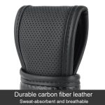 Auto Automatische Universal Perforierte Atmungsaktive Rindsleder Seite Öffnung Shift Abdeckung, A-Black, A-Wine Red, A-Brown, B-Black, B-Wine Red, B-Brown – Bild 4