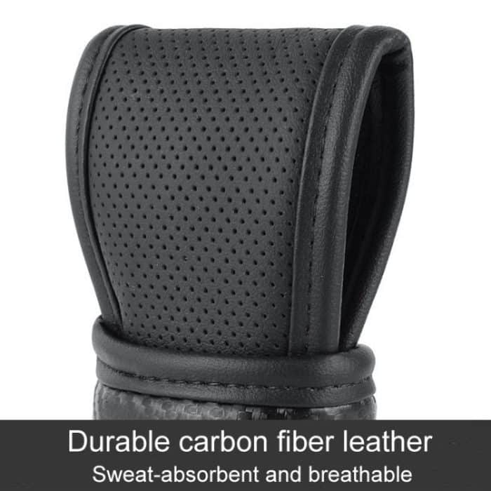 Auto Automatische Universal Perforierte Atmungsaktive Rindsleder Seite Öffnung Shift Abdeckung, A-Black, A-Wine Red, A-Brown, B-Black, B-Wine Red, B-Brown – Bild 4