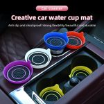 Rutschfester, wärmeisolierender Wasseruntersetzer mit Doppelring fürs Auto, Black, Red, Gray, Pink, Blue, Yellow, White, Purple – Bild 2