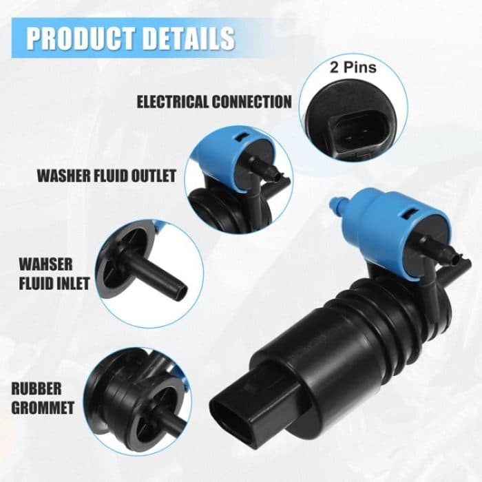 Für Vauxhall Corsa C / MK2 Auto Windschutzscheibe Washer Pumpe Wasser Spray Motor – Bild 5