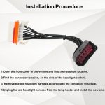 Für Porsche Cayenne 2003-2006 Auto Scheinwerfer Kabelbaum Stecker, 95563123911 – Bild 3