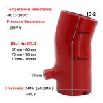 Für Mazda 3 / 6 / CX-4 / Axela Auto High Flow Kaltlufteinlassfilter, 1.5L-60-BK, 1.5L-60-RD, 2.0L-70-BK, 2.0L-70-RD, 2.5L-76-BK, 2.5L-76-RD – Bild 3