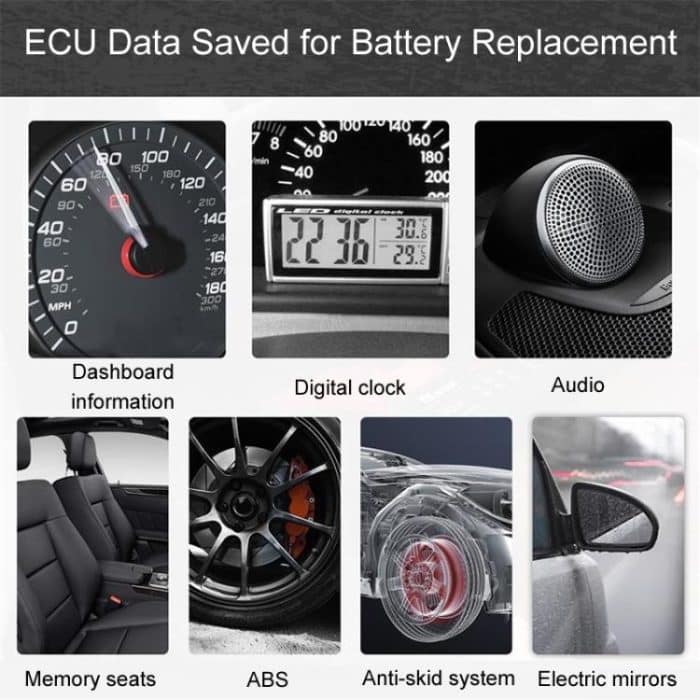 AERMOTOR Auto ECU OBD2 Anschluss Batterie Lade Clip Notfall Power Off Schutz – Bild 4