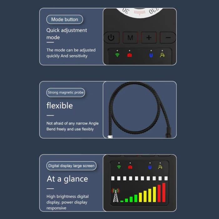 AK700 Anti-Überwachungs- und Abhördetektor GPS Hochempfindlicher drahtloser Signalscanner – Bild 7