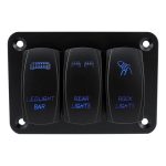 Kombischalter mit blauem Licht und Lasergravur für Auto und Boot, 3-digit Panel, 2-digit Panel – Bild 3