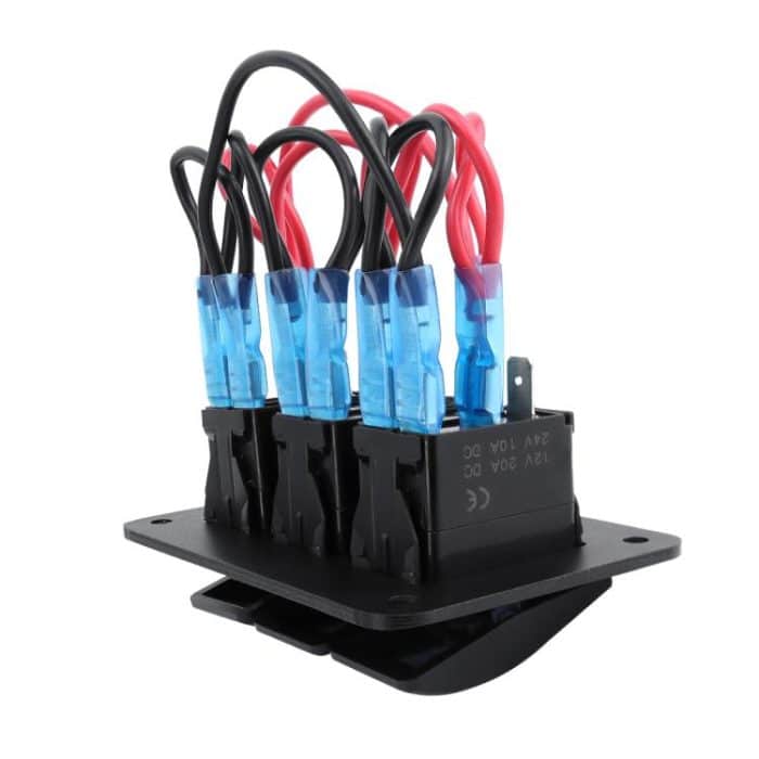 Kombischalter mit blauem Licht und Lasergravur für Auto und Boot, 3-digit Panel, 2-digit Panel – Bild 5