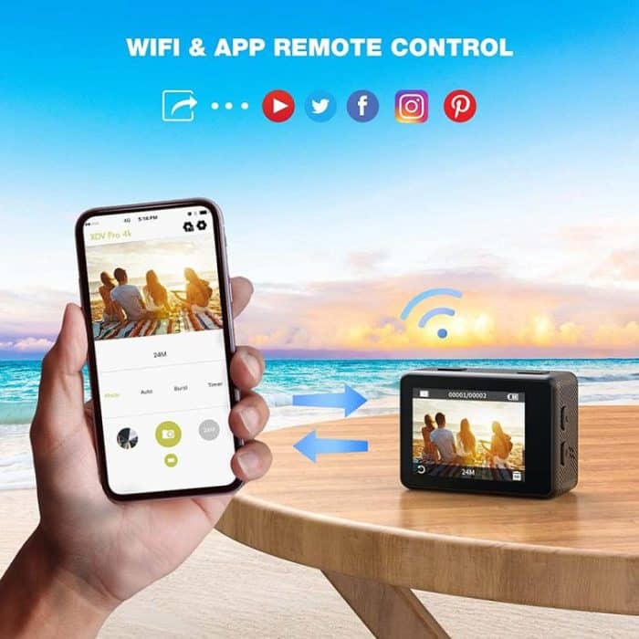 WIFI Weitwinkel EIS Anti-Shake Touch Farbe Dual-Screen Fernbedienung Video Sport Kamera, Q60TR – Bild 8