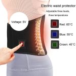 USB Elektrische Heizung Erwärmung Anti-kälte Taille Schutz Einstellbare Sport Unterstützung Wärme Pad Therapie Taille Gürtel, Uniform – Bild 8
