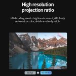 Z01 1080P 5G Bluetooth-Projektor Android 9.0-System unterstützt Spiegelbildschirm, EU Plug, US Plug, UK Plug, AU Plug – Bild 8