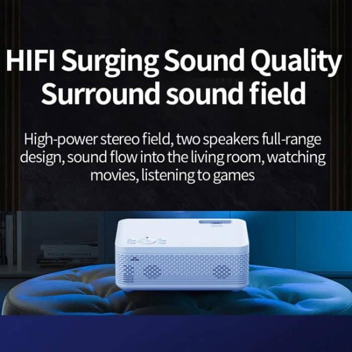 Z01 1080P 5G Bluetooth-Projektor Android 9.0-System unterstützt Spiegelbildschirm, EU Plug, US Plug, UK Plug, AU Plug – Bild 10