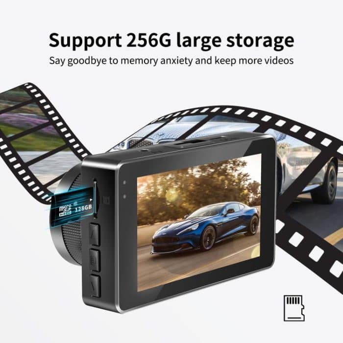 4K+1080P Fahrrekorder Dual Front- und Rückfahraufnahme WIFI Rückfahrkamera – Bild 3