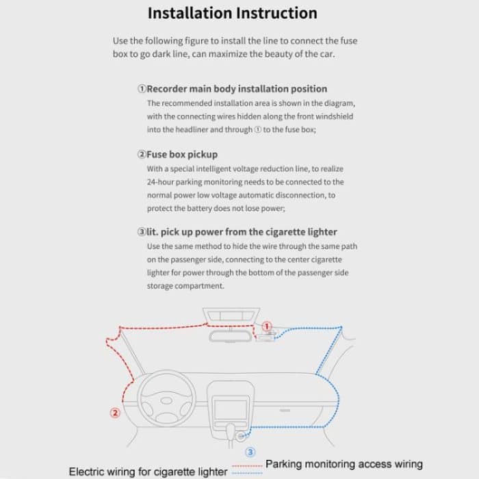 4K+1080P Fahrrekorder Dual Front- und Rückfahraufnahme WIFI Rückfahrkamera – Bild 10