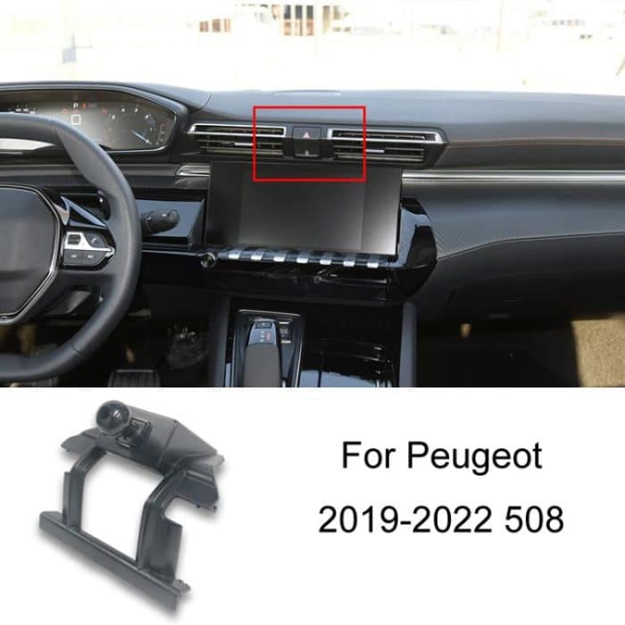 Für Peugeot Auto-montiert Spezielle Handy Navigation Halterung Basis, 19-22 508, 16-21 308, 14-20 408, 16-22 4008/17-23 5008, 10-13 408, 13-19 3008, 16-19 308, 23 408X – Bild 1