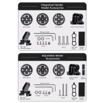 WEST BIKING Rennrad Radfahren Sport Kamera Meter Halter, One-piece 400, Adjustable Hollow 401 – Bild 3