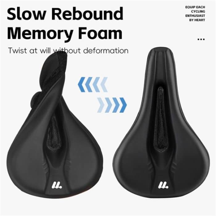 WEST BIKING Fahrradsitzbezug aus verdicktem Schwamm und PU-Leder, weicher Sitzkissenbezug – Bild 3