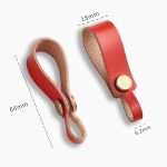 Hallmo Universal-Schlüsselanhänger aus Rindsleder, handgefertigt, Schlüsselband, Auto-Fernbedienungsanhänger – Bild 2