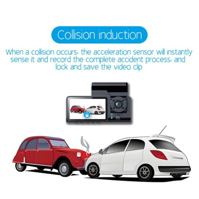 G71 HD 1080P Drei-Objektiv 2,0-Zoll Infrarot Nachtsicht Fahren Recorder, No WIFI, WIFI Connection – Bild 8