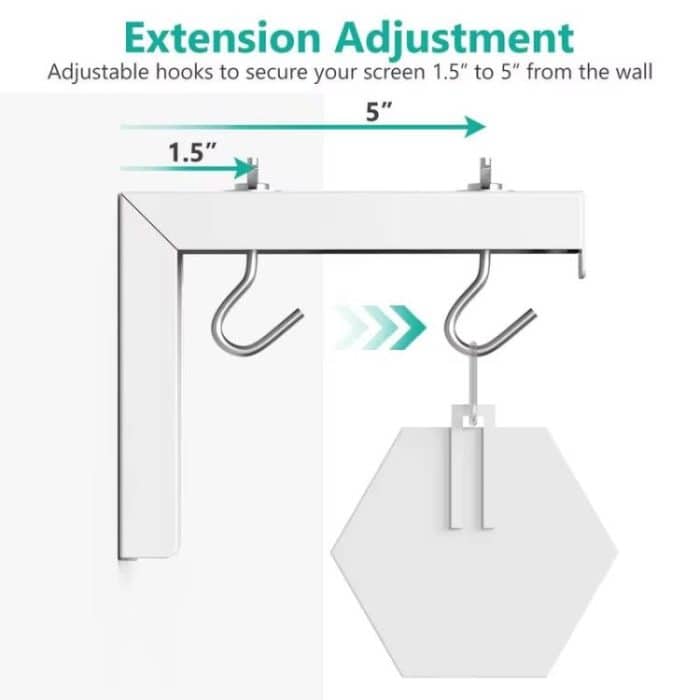 Universal Projektor Bildschirm Decke Montieren Wand Aufhänger L-förmigen Einstellbare Halterung – Bild 4