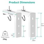 Universal Projektor Bildschirm Decke Montieren Wand Aufhänger L-förmigen Einstellbare Halterung – Bild 7