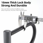 WEST BIKING Fahrrad Motorrad Diebstahlsicherung Doppelöffnung U-förmiges Einsteckschloss – Bild 4