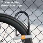 WEST BIKING Fahrrad Motorrad Diebstahlsicherung Doppelöffnung U-förmiges Einsteckschloss – Bild 8