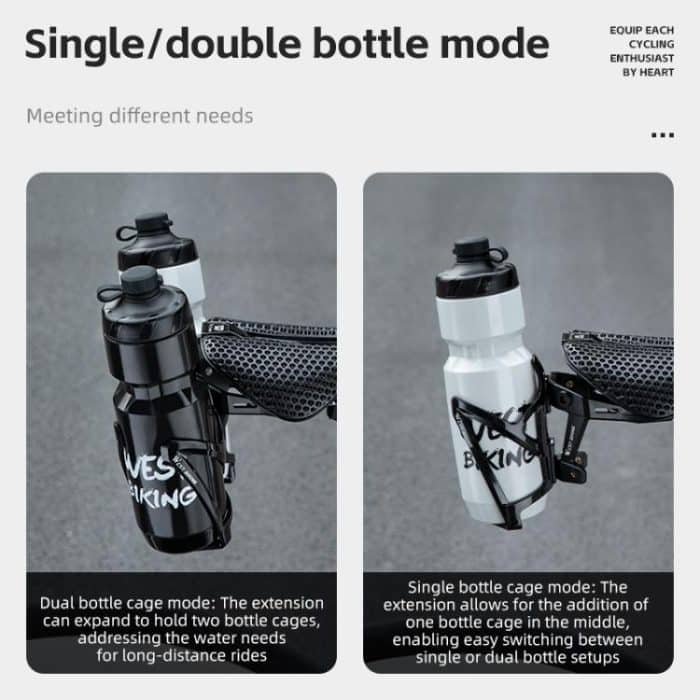 WEST BIKING Fahrrad Sattel Adapter Verlängerung Flaschenhalter – Bild 6