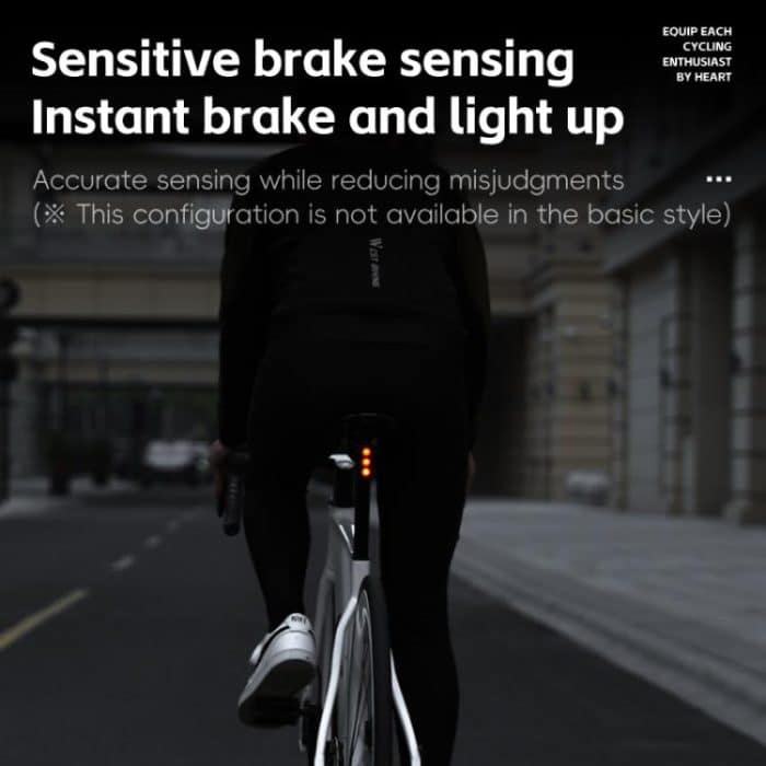 WEST BIKING Fahrrad Nacht Reiten Lange Ausdauer Warnung Bremse Rücklicht, Round Light Basic, Square Light Basic, Round Light Smart, Square Light Smart – Bild 5