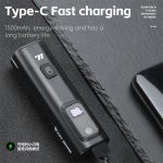 WEST BIKING Fahrrad Wasserdicht TYPE-C Wiederaufladbare High-Brightness Scheinwerfer, Regular, Digital Battery Display – Bild 6