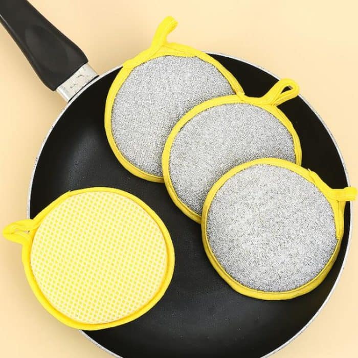 10 teile/paket Doppel Seite Geschirrspülschwamm Nicht-Scratch Peeling Reinigung Werkzeug – Bild 2