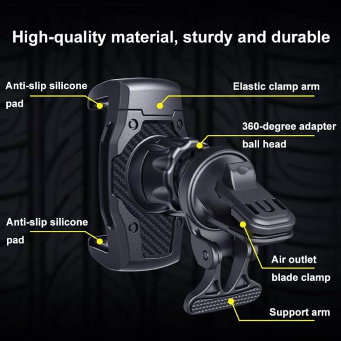 Auto-Klimaanlage Steckdose Anti-Shake rotierenden Navigation Handyhalter, ZS-008 – Bild 3