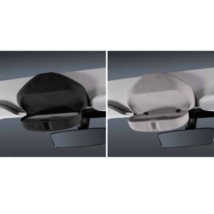 Für Tesla Wildleder Leder Brille Aufbewahrungsbox, 2024 Model 3 Beige, 2024 Model 3 Black, Model Y Beige, Model Y Black, Model 3 Beige, Model 3 Black – Bild 2