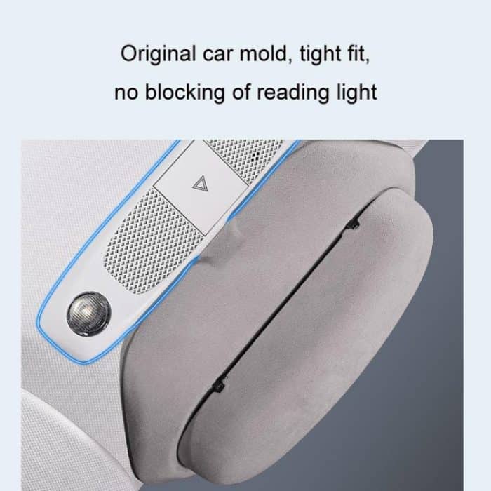 Für Tesla Wildleder Leder Brille Aufbewahrungsbox, 2024 Model 3 Beige, 2024 Model 3 Black, Model Y Beige, Model Y Black, Model 3 Beige, Model 3 Black – Bild 4