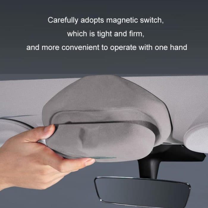 Für Tesla Wildleder Leder Brille Aufbewahrungsbox, 2024 Model 3 Beige, 2024 Model 3 Black, Model Y Beige, Model Y Black, Model 3 Beige, Model 3 Black – Bild 7