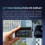 Anytek T1 PRO 3,2 Zoll 2K HD Nachtsicht Autorekorder Versteckte Autokamera Dual-Aufnahme vorne und hinten – Bild 5