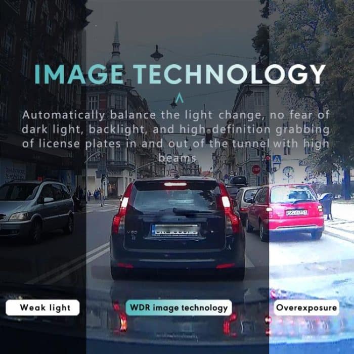 Anytek T3 PRO 2 Zoll 2K HD Nachtsicht Autorekorder Versteckte Autokamera Vorne und Hinten Dual Recording, T3 PRO – Bild 11