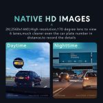 Anytek T3 PRO 2 Zoll 2K HD Nachtsicht Autorekorder Versteckte Autokamera Vorne und Hinten Dual Recording, T3 PRO – Bild 12